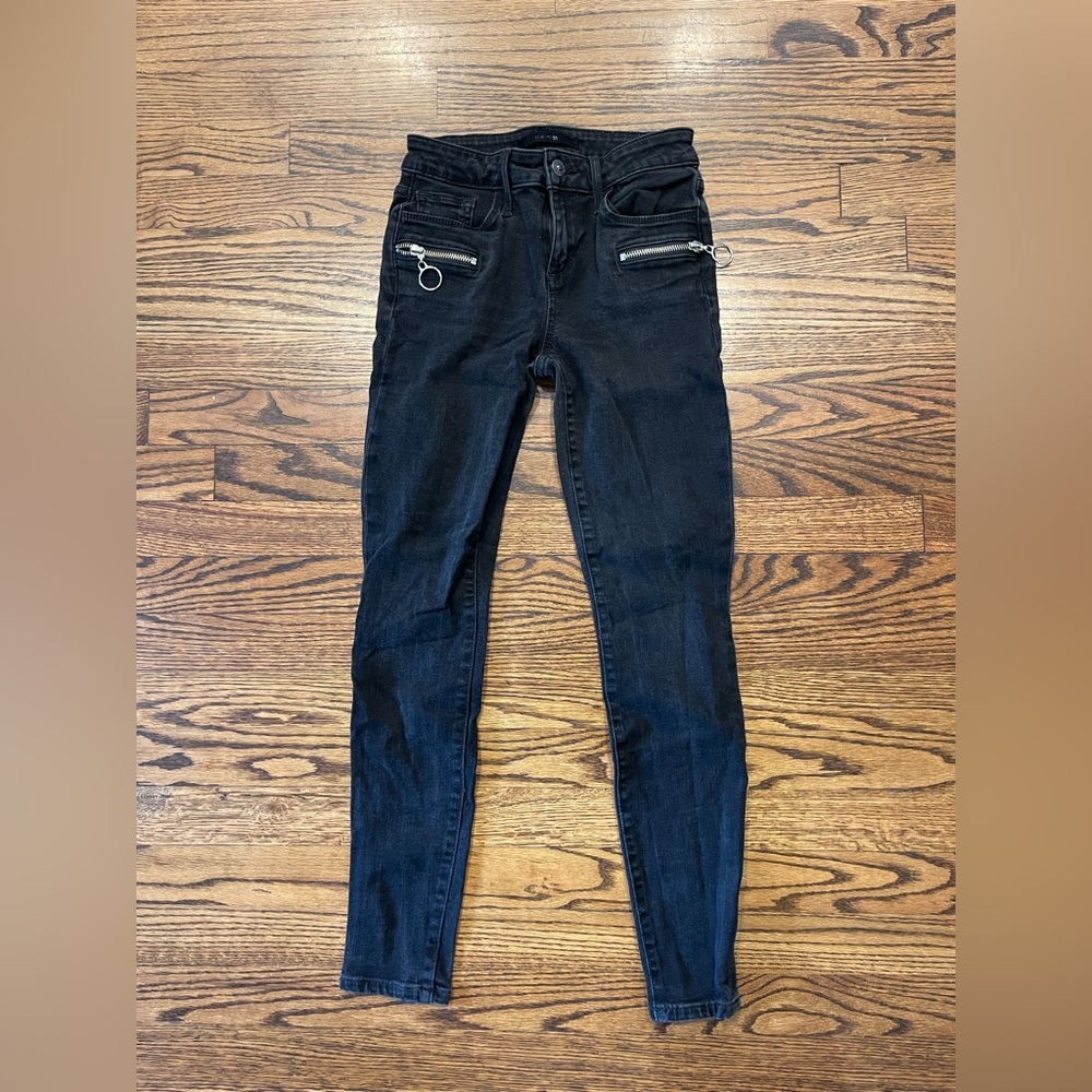 JOE’S JEANS Black/Charcoal Skinny Ankle